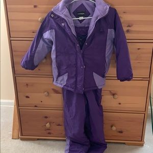 Winter jacket with snow pants